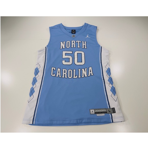 VTG North Carolina Tar Heels Hansbrough 50 Jordan Basketball Jersey Men's Large - Picture 1 of 10